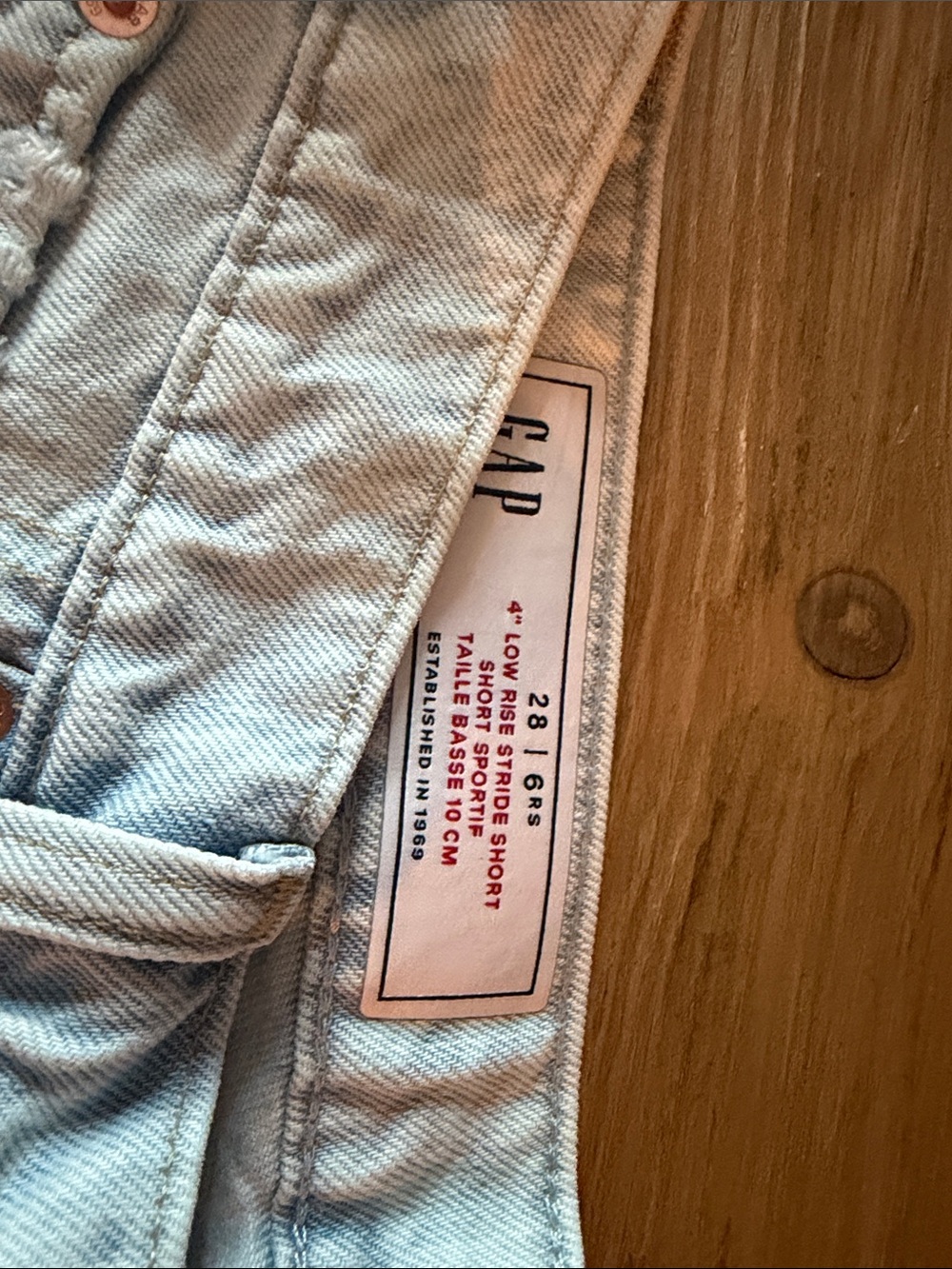 GAP Light Blue Denim Shorts